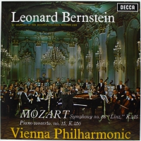Leonard / Vienna Philharmonic Orchestra Bernstein - Piano Concerto / Symphony vinyl cover