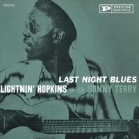 Lightnin' Hopkins/Sonny Terry - Last Night Blues (Bluesville Acoustic Sounds Series) vinyl cover