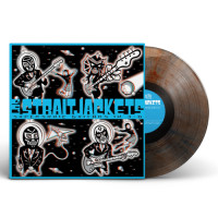 Los Straitjackets - SUpersonic Guitars In 3-D (Clear With Red & Blue Swirl) vinyl cover
