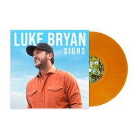 Luke Bryan - Signs (“Hunt” Orange) vinyl cover