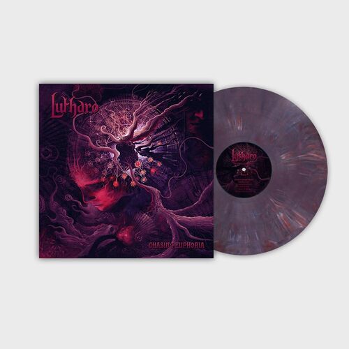 Lutharo - Chasing Euphoria (Red/Blue/White marbled) vinyl cover