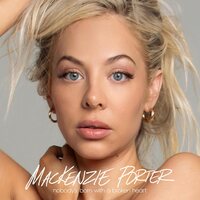 Mackenzie Porter - Nobody's Born with a Broken Heart (Smokey Grey/Blue & White) vinyl cover
