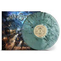 Majestica - Power Train (Turquoise & Black Smoke) vinyl cover