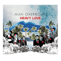 Man Overboard - Heavy Love Black With Redish Splatter vinyl cover