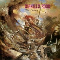 Manilla Road - Deluge (Orange/Blue) vinyl cover