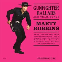 Marty Robbins - Sings Gunfighter Ballads and Trail Songs (Silver & Red "Bullets 'N Blood") vinyl cover