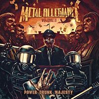 Metal Allegiance - Volume Ii: Power Drunk Majesty Beer W/ Blue Splatter vinyl cover
