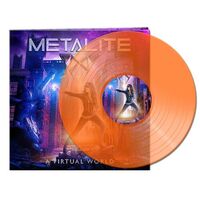 Metalite - A Virtual World (Clear Orange) vinyl cover