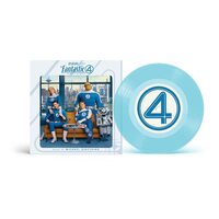 Michael Giacchino/Andrea Datzman - The Fantastic Four: First Steps Main Theme / Let Us Be Devoured (Galactic Blue) vinyl cover