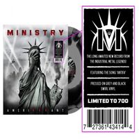 Ministry - Amerikkkant Black & Grey Swirl vinyl cover
