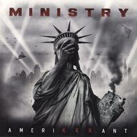 Ministry - Amerikkkant (Grey With Black & White Splatter) vinyl cover