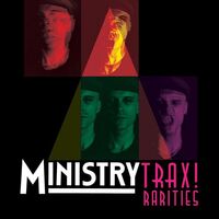 Ministry - Trax Rarities (Black/White/Magenta Splatter) vinyl cover