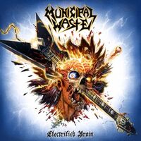 Municipal Waste - Electrified Brain (Blue Marble) vinyl cover