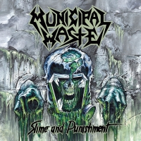 Municipal Waste - Slime And Punishment Coke Bottle Green vinyl cover