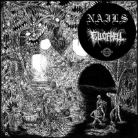 Nails / Full Of Hell - Split Clear Dl Card/limited vinyl cover