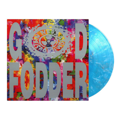 Ned's Atomic Dustbin - God Fodder (Translucent Blue, White & Black Marble) vinyl cover