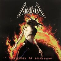 Nifelheim - Servants Of Darkness (Orange & Red Swirl) vinyl cover