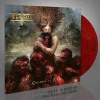 Nightfall - Children Of Eve (Red, White & Black Marble) vinyl cover