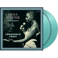 Nina Simone - At Newport / Forbidden Fruit (Turquoise) vinyl cover