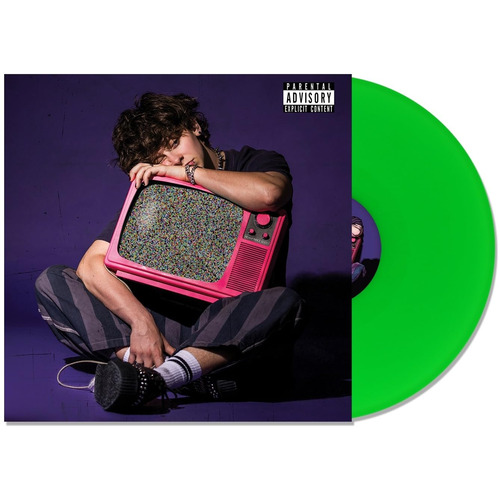 Noahfinnce - Growing Up On The Internet (Neon Green) vinyl cover
