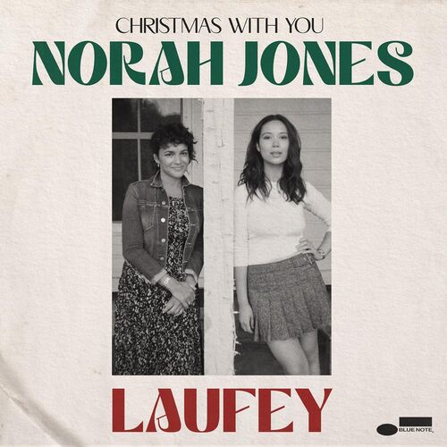 Norah Jones/Laufey - Christmas With You (7") vinyl cover