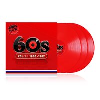 VA - Now Yearbook Presents The 60s; Volume 1: 1960-1962 (Bright Red) vinyl cover