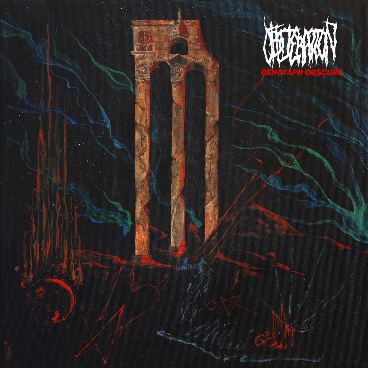 Obliteration - Cenotaph Obscure vinyl cover