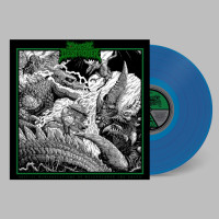 Oxygen Destroyer - Bestial Manifestations Of Malevolence And Death Atomic Breath (Blue) vinyl cover