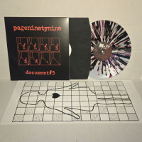 pageninetynine - document #5 (Clear with Black and Red Splatter) vinyl cover