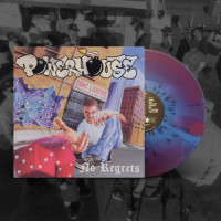 Powerhouse OBHC - No Regrets (Orchid & Sky Blue With Blue Splatter) vinyl cover