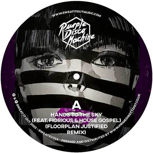 Purple Disco Machine - Hands To The Sky Floorplan Remix vinyl cover