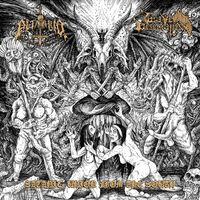 Putrid / Grave Desecration - Satanic Union From The South vinyl cover