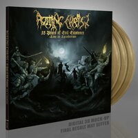 Rotting Christ - 35 Years Of Evil Existence: Live In Lycabettus (Gold) vinyl cover