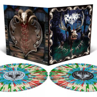 Rwake - Voices Of Omens (Royal Blue & Bone White Merge/Splatter) vinyl cover