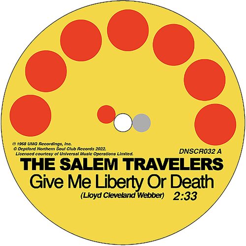 Salem Travelers - Tell It Like It Is/Give Me Liberty Or Death vinyl cover