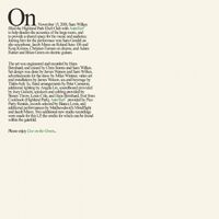 Sam Wilkes - Live On The Green vinyl cover
