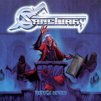 Sanctuary - Refuge Denied (Translucent Blue) vinyl cover