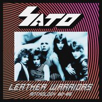 Sato - Leather Warriors; Anthology 82/86 (Pink/Black Splatter) vinyl cover