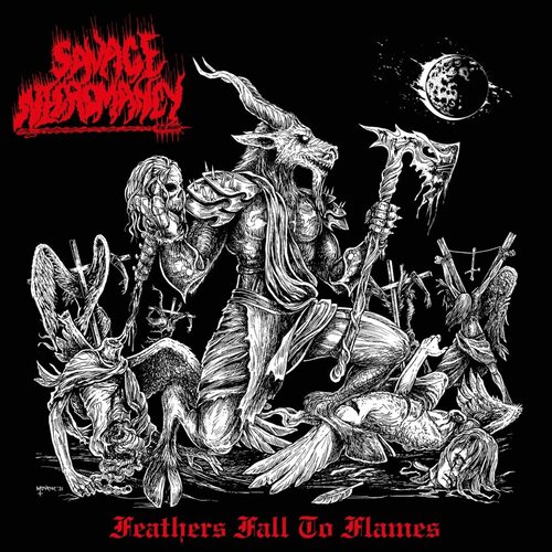 Savage Necromancy - Feathers Fall To Flames vinyl cover