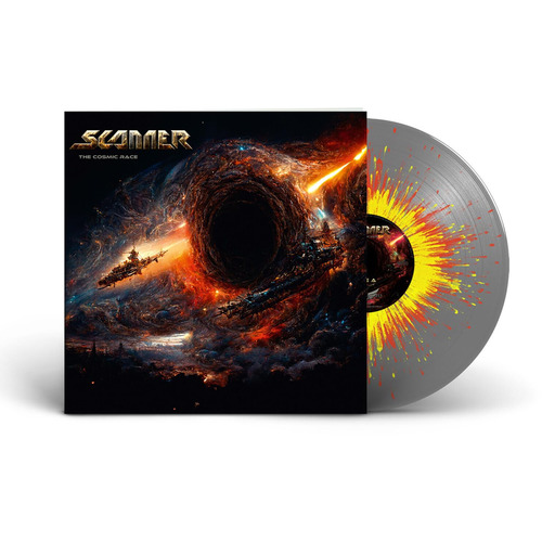Scanner - Cosmic Race (Silver/Red/Yellow Splatter) vinyl cover