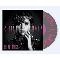 Selena Gomez - Stars Dance (Gray/Red Wine Splatter) vinyl cover