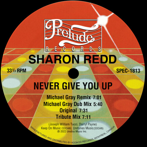 Sharon Redd - Never Give You Up (Michael Gray Remixes) vinyl cover