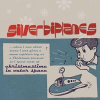 Silver Biplanes - Christmastime In Outer Space Winter (White) vinyl cover