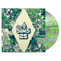 Sims 25th Soundtrack - The Sims 25th Soundtrack (Clear With Neon Green Splatter) vinyl cover