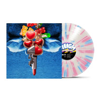Sleigh Bells - Bunky Becky Birthday Boy (Clear with pink & blue splatter) vinyl cover