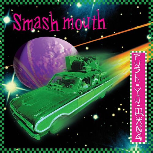 Smash Mouth - Fush Yu Mang (Strawberry With Black Swirl) vinyl cover