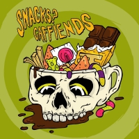 Snacks? - Snacks? / Caffiends | Split | 7 vinyl cover