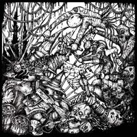 Sonic Poison  &  Axeslaughter - Split vinyl cover