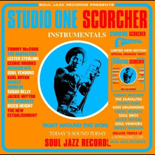 Soul Jazz Records presents - STUDIO ONE SCORCHER (Transparent Orange) vinyl cover