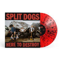 Split Dogs - Here To Destroy (Red & Black Splatter) vinyl cover